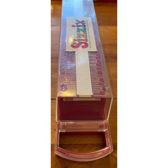 NEW Sizzix Girls Are Weird Sizzlits Alphabet Set In Storage Case - Picture 4 of 4